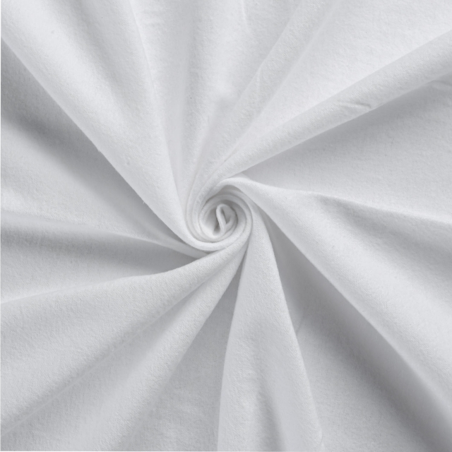 White Flannel Fabric 